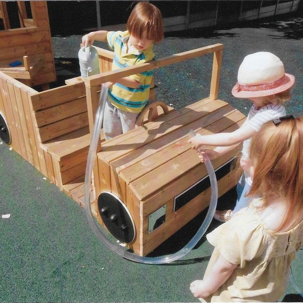 outdoor play area at Hook-A-Gate Pre-School & Nursery